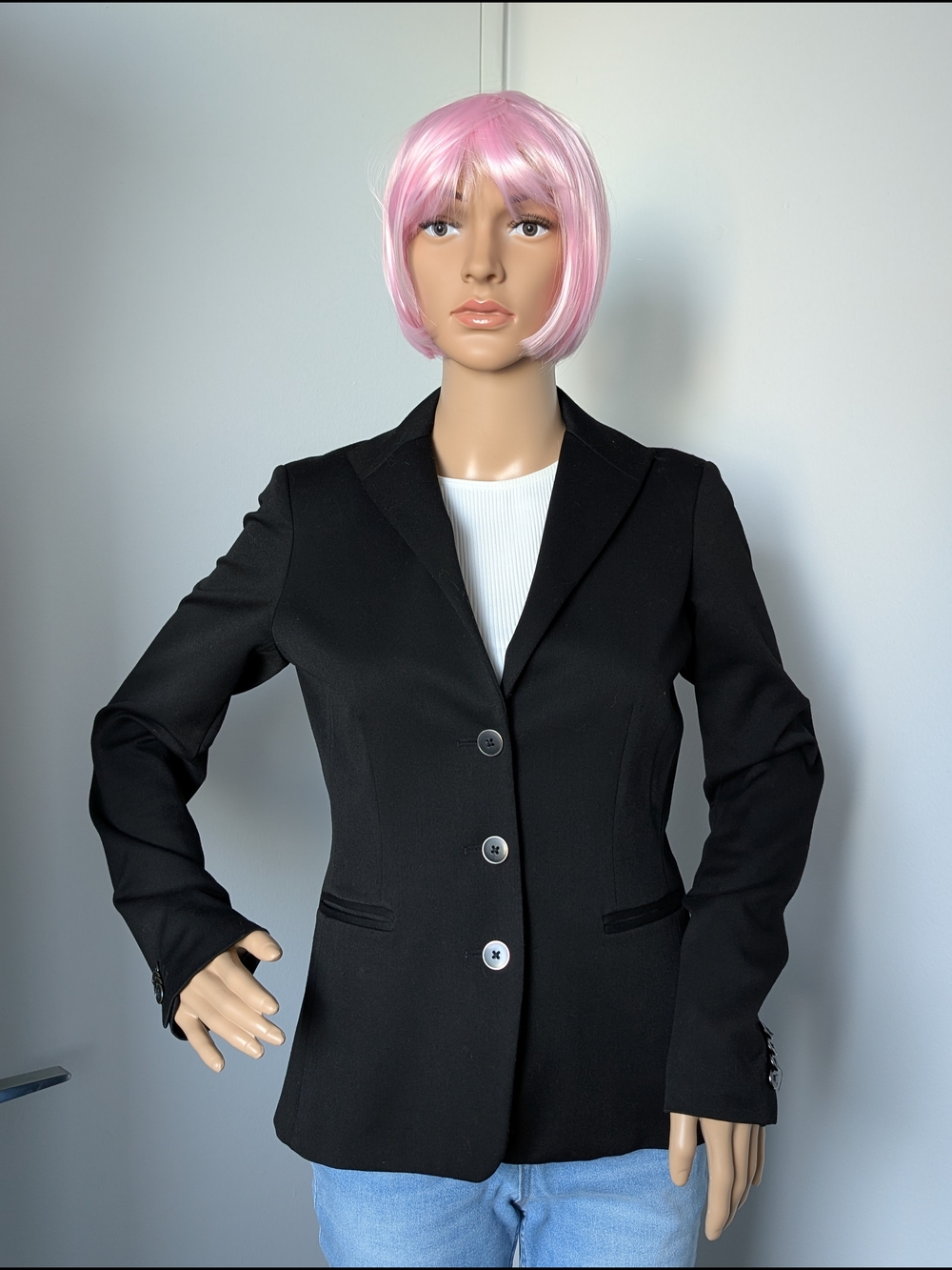 Tristan Black Fitted Blazer Jacket